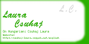 laura csuhaj business card